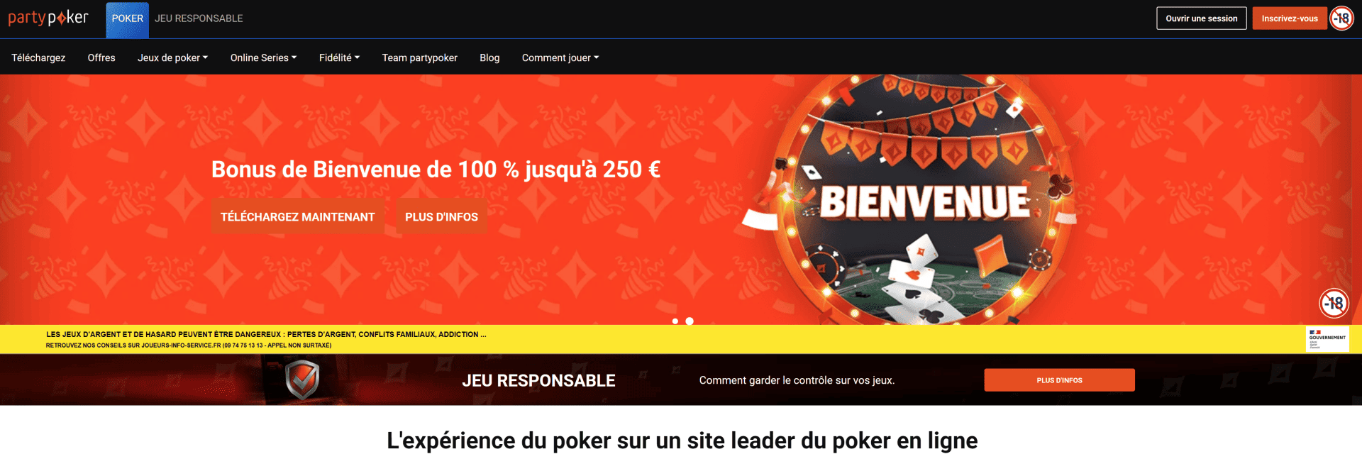 PartyPoker : casino en ligne avis pour les joueurs orientés poker